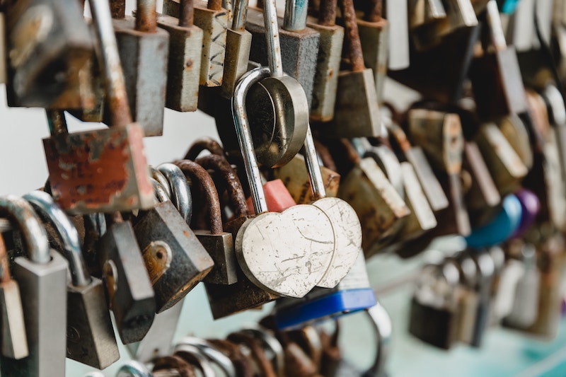 A picture of some old locks